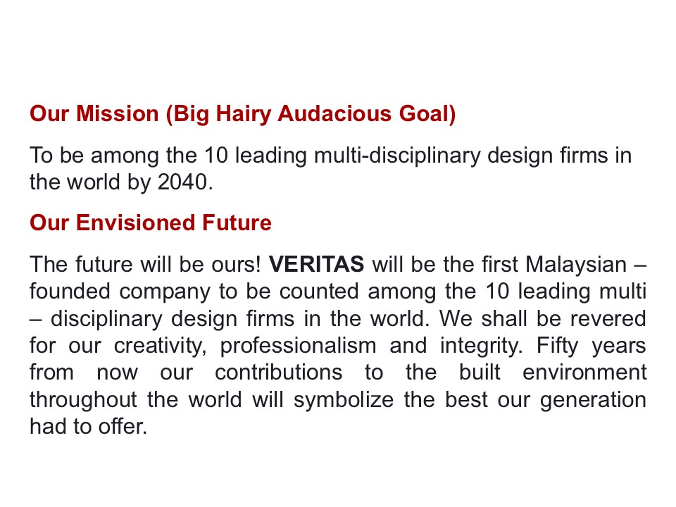 VERITAS MISSION & VISION